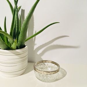 Vintage Silver and Crystal Bowl